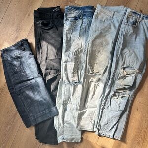 Women's Skinny Jeans + skirt